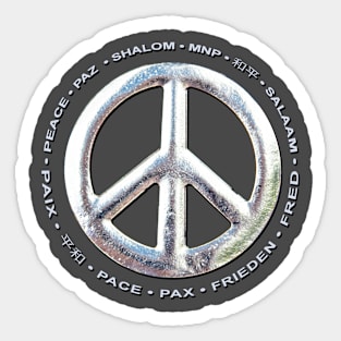 Peace in Any Language Sticker